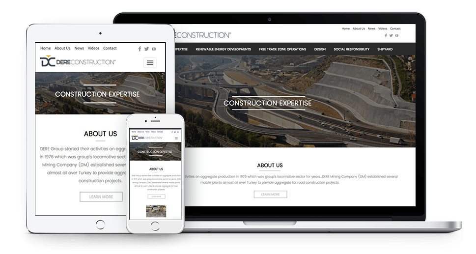 Dere Construction | Web Tasarım